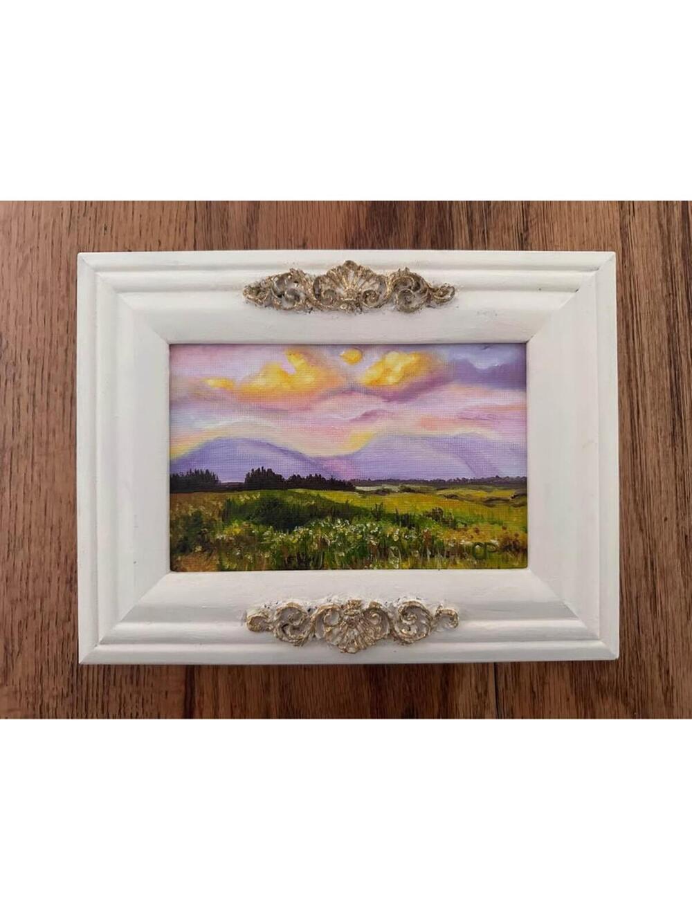Original Oil Painting "Sunlit Meadow Dream"